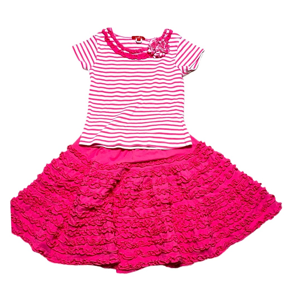 One Kid Boutique Brand Skirt & Top Pink